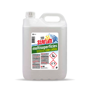 STARLIM Multisuperfícies com lixívia 5L, Multisuperfícies com lixívia 5L, BrandsFirst, Starlim, limpeza, cozinha, tira-gorduras, casa de banho, limpeza casa de banho, limpeza cozinha, limpeza da casa,